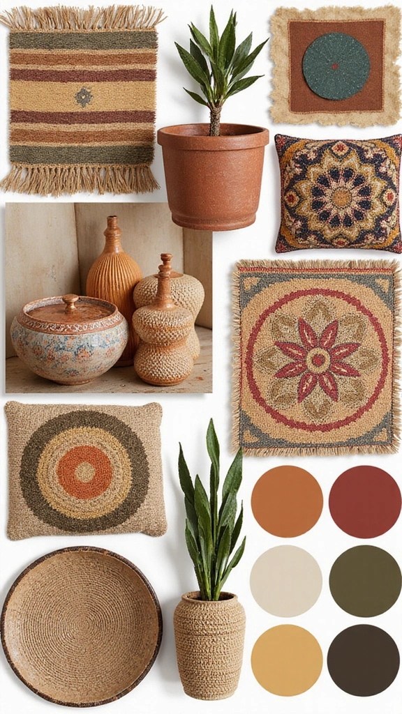 50 Interior Design Mood Board Inspiration That Sparks Creativity - 35. Global Inspired