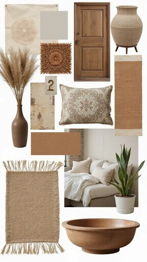 50 Interior Design Mood Board Inspiration That Sparks Creativity - 40. Rustic Chic