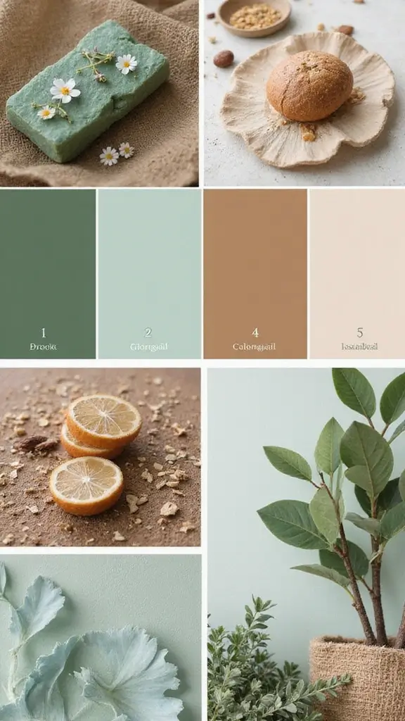 50 Interior Design Mood Board Inspiration That Sparks Creativity - 41. Nature-Inspired Colors