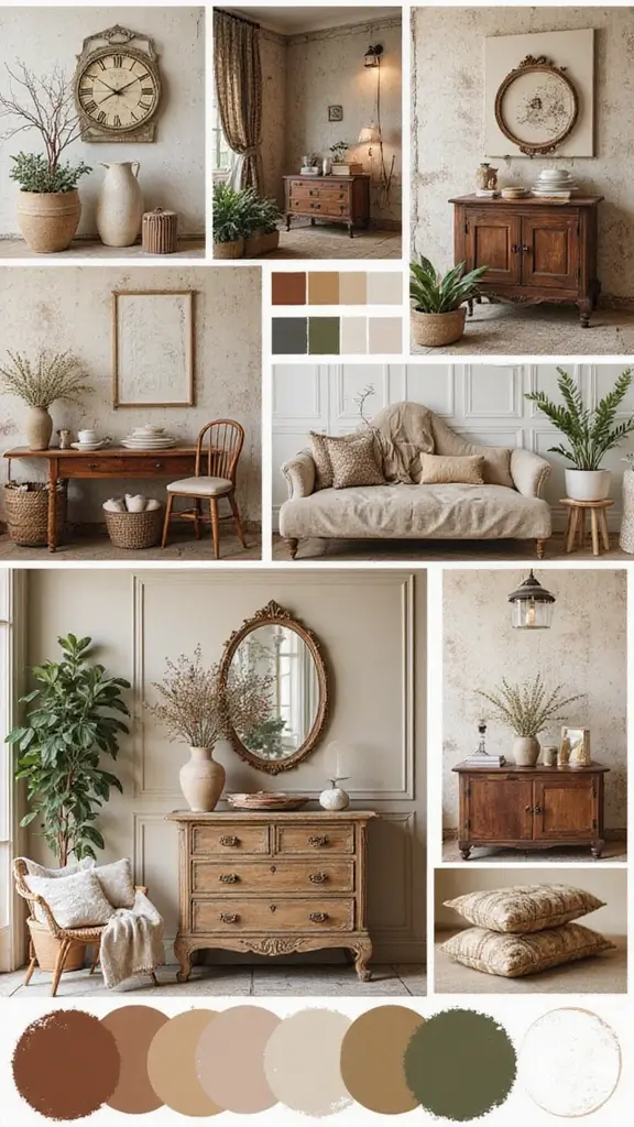 50 Interior Design Mood Board Inspiration That Sparks Creativity - 42. Vintage Charm