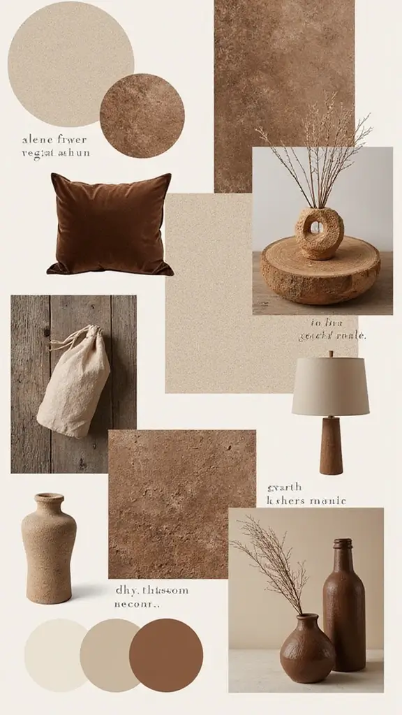 50 Interior Design Mood Board Inspiration That Sparks Creativity - 46. Earthy Luxe