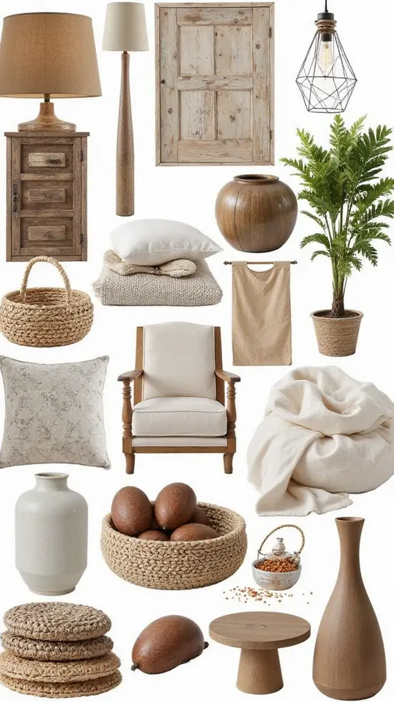 50 Interior Design Mood Board Inspiration That Sparks Creativity - 47. Rustic Farmhouse Modern