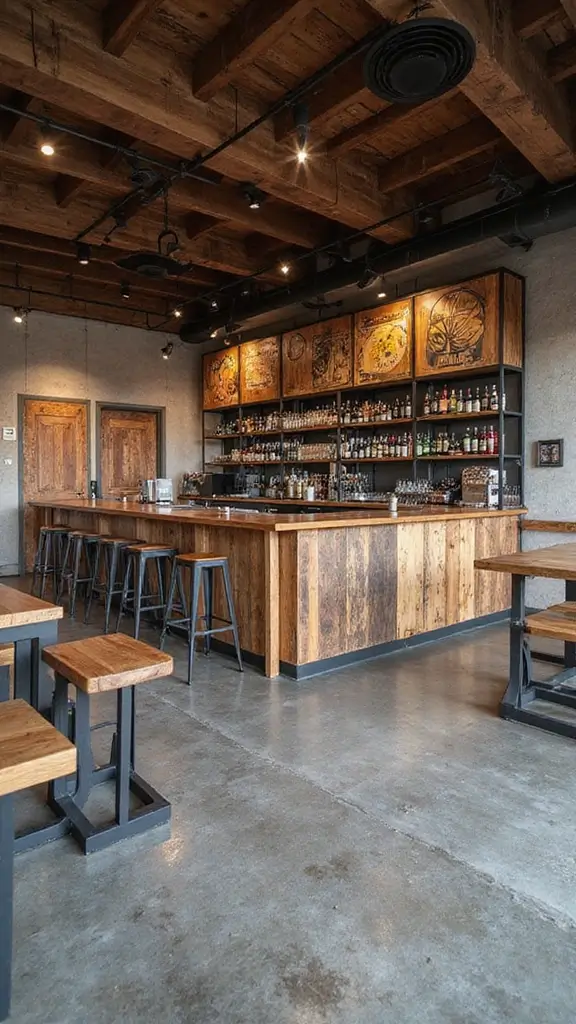 50 Modern Cafe Interior Design Ideas That Attract Customers - 13. Innovative Bar Design