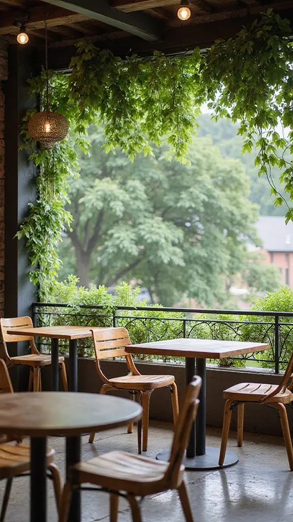 50 Modern Cafe Interior Design Ideas That Attract Customers - 19. Outdoor Seating with a View