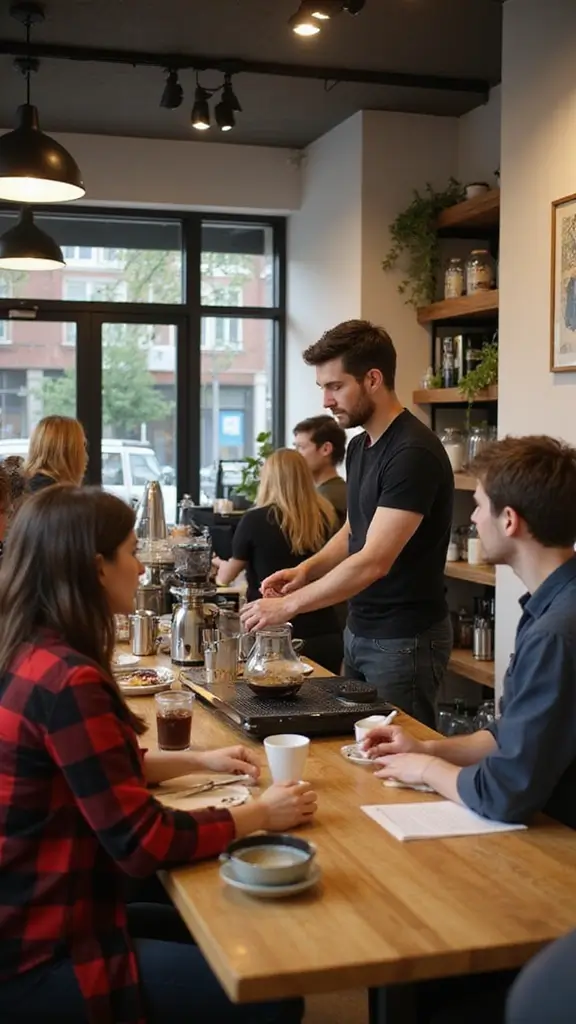 50 Modern Cafe Interior Design Ideas That Attract Customers - 37. Barista Training Programs