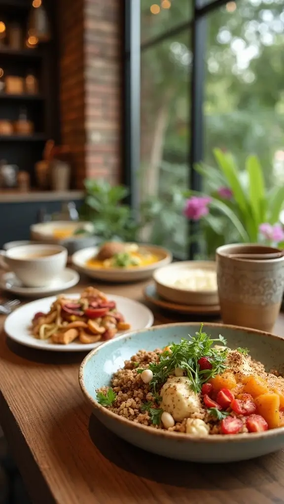 50 Modern Cafe Interior Design Ideas That Attract Customers - 42. Wellness-Focused Menu Items