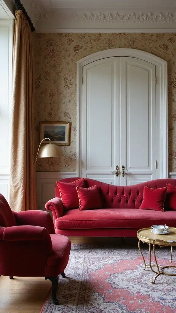 50 Modern Victorian Living Room Ideas That Mix Old & New - 16. Statement Furniture Pieces