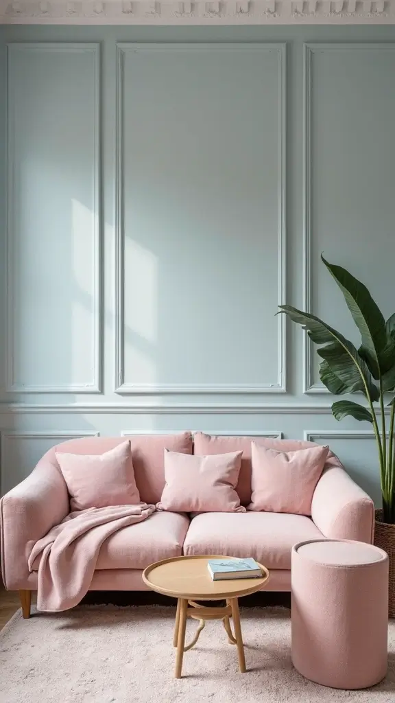50 Modern Victorian Living Room Ideas That Mix Old & New - 33. Muted Pastels for a Fresh Take