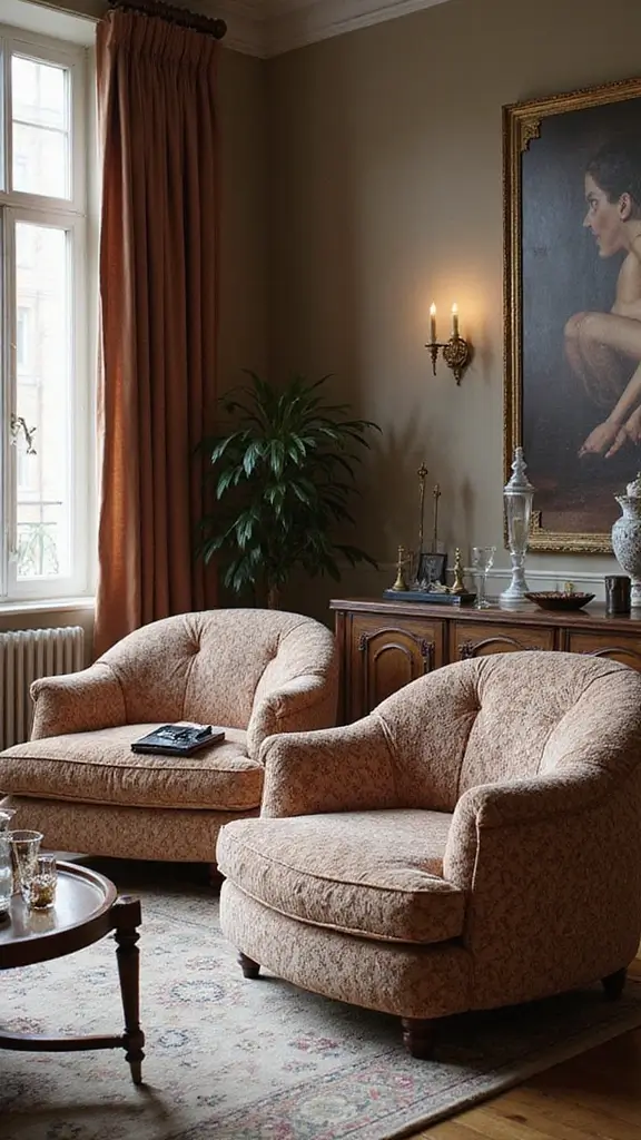 50 Modern Victorian Living Room Ideas That Mix Old & New - 48. Incorporating Textured Seating