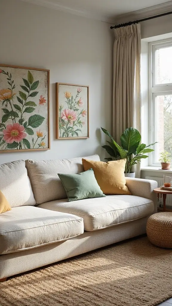50 Modern Victorian Living Room Ideas That Mix Old & New - 49. Nature-Inspired Decor
