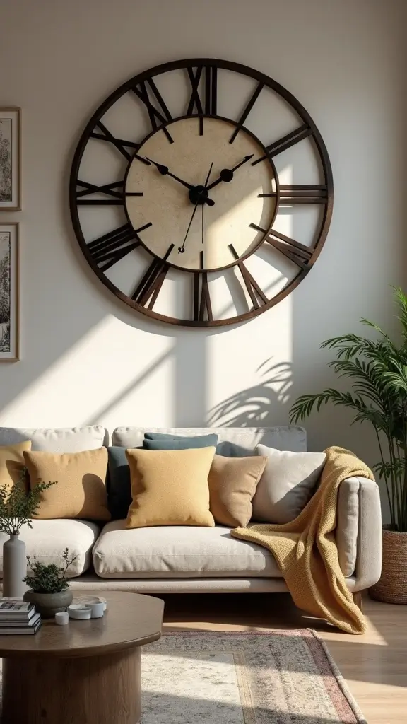 50 Modern Victorian Living Room Ideas That Mix Old & New - 50. Unique Statement Clocks