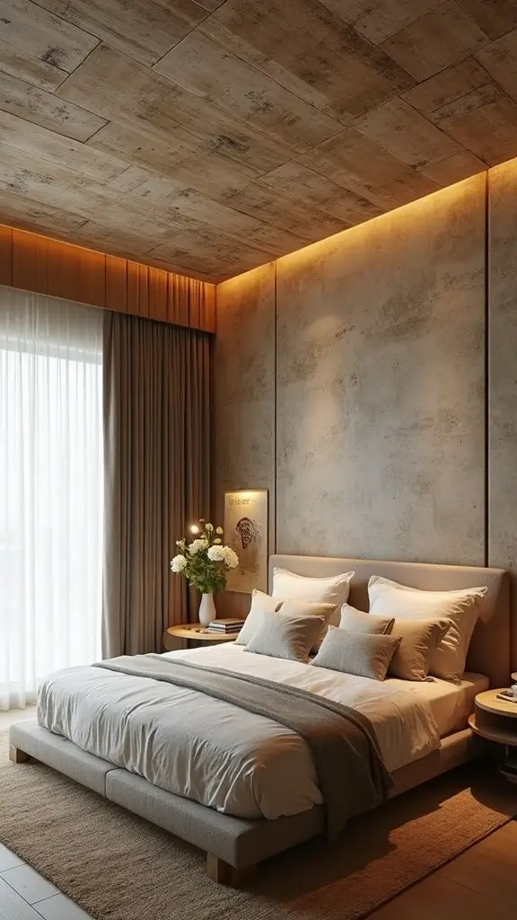50 Simple False Ceiling Design for Bedroom Looks That Add Depth - 36. Eco-Friendly Ceiling Solutions