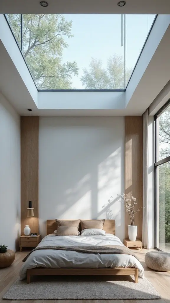 50 Simple False Ceiling Design for Bedroom Looks That Add Depth - 39. Minimalist Glass Ceilings