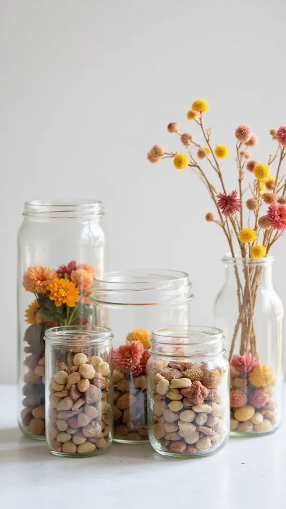 50 Spring Decorating Ideas for the Home That Brighten Every Room - 29. Seasonal Decorative Jars