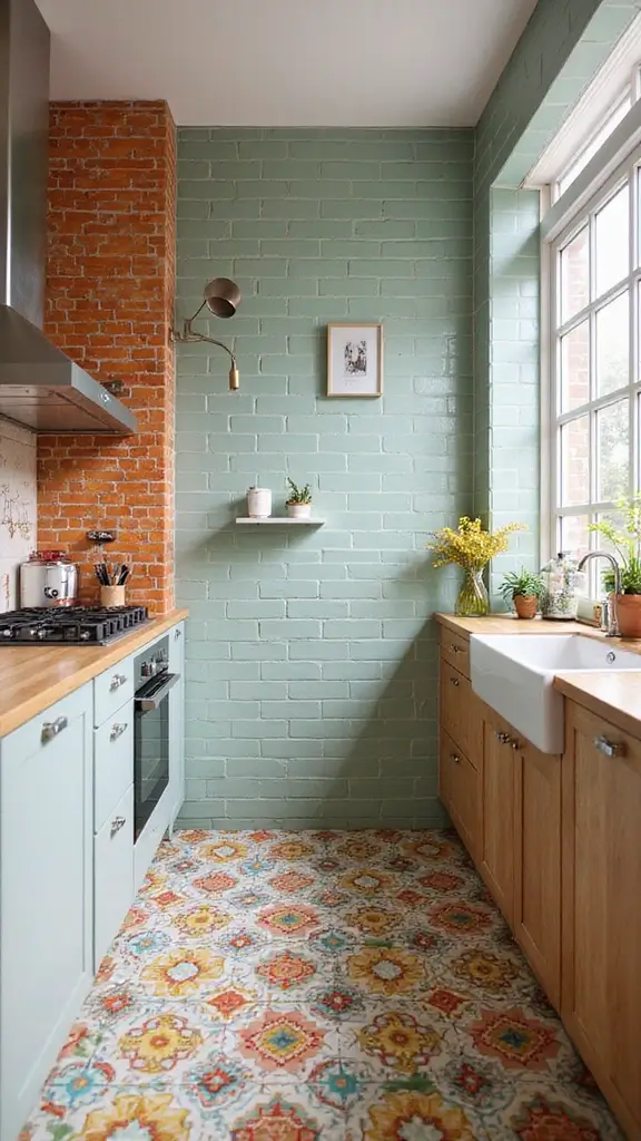 50 Spring Decorating Ideas for the Home That Brighten Every Room - 35. Accent with Bold Tiles