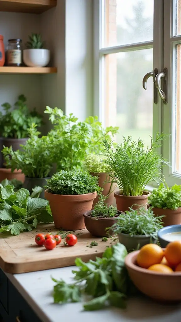 50 Spring Decorating Ideas for the Home That Brighten Every Room - 4. Indoor Herb Garden