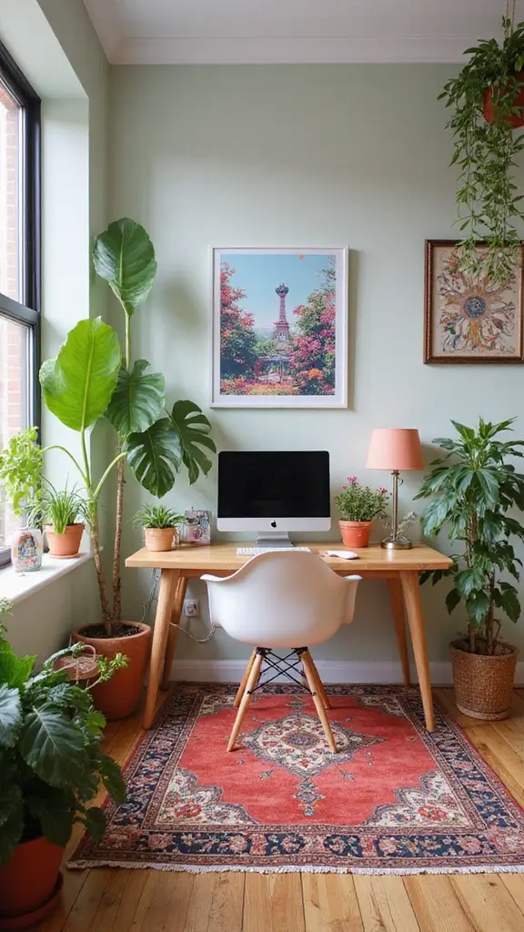 50 Spring Decorating Ideas for the Home That Brighten Every Room - 41. Create an Inspirational Workspace