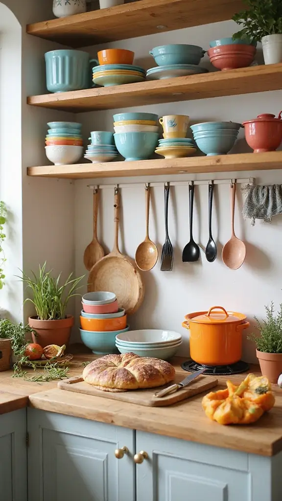 50 Spring Decorating Ideas for the Home That Brighten Every Room - 43. Integrate Seasonal Colors in Kitchenware