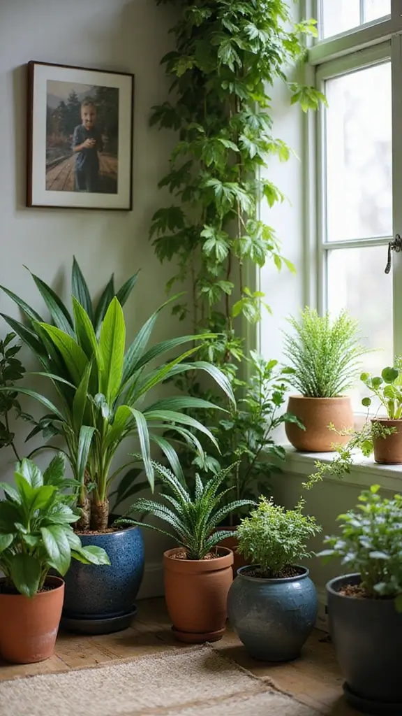 50 Spring Decorating Ideas for the Home That Brighten Every Room - 44. Create a Mini Oasis with Plants