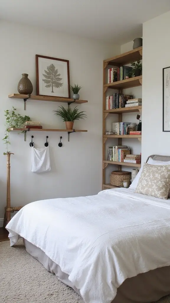 Creative 10x11 Bedroom Layout Ideas for Style and Functionality - 3. Vertical Storage Solutions