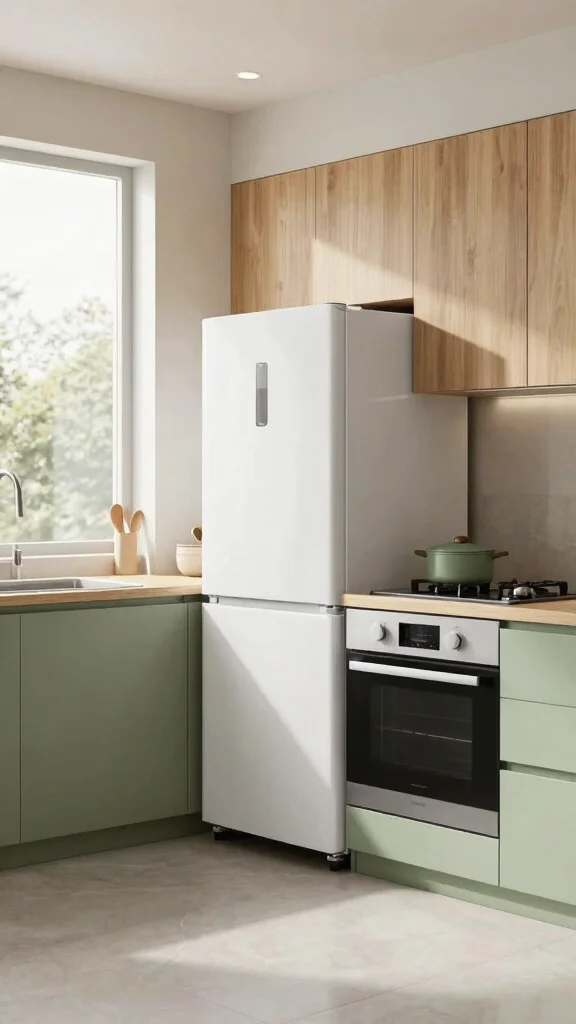 16 Green and Wood Kitchen Ideas for a Natural, Warm Space - 7. Eco-Friendly Appliances 1