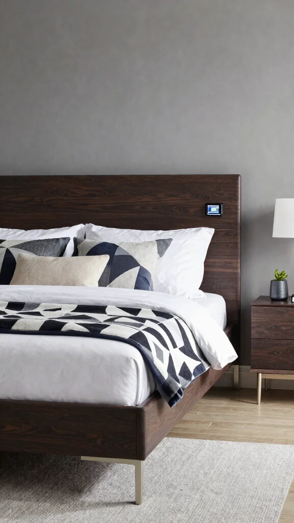 17 Dark and Light Bedroom Furniture Mix Ideas - 13. Contemporary Fusion 1