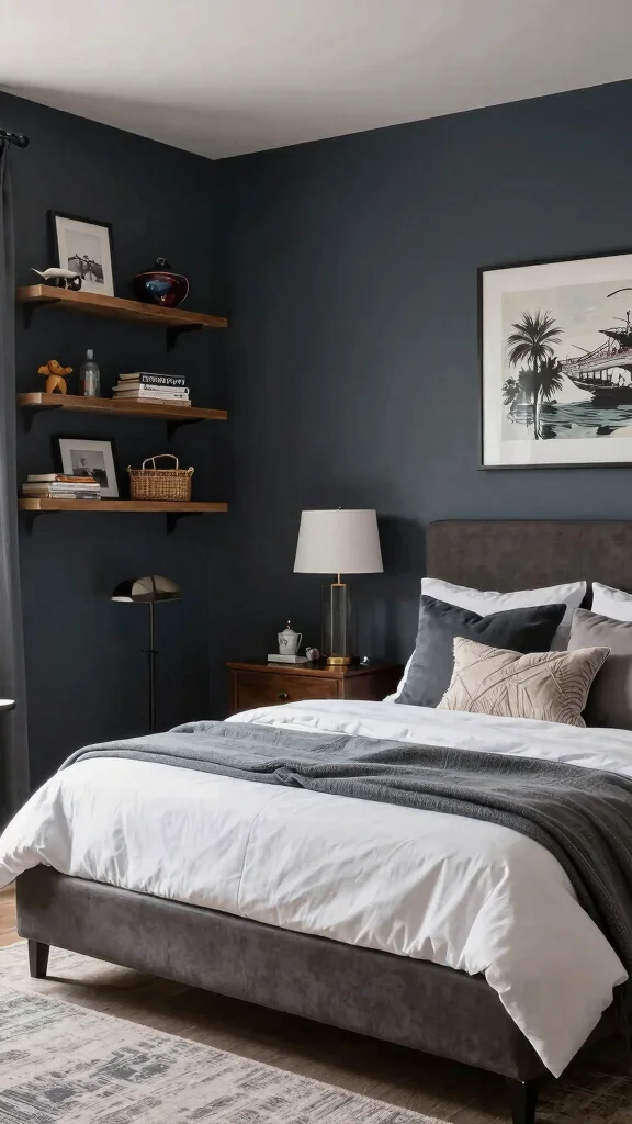 17 Dark and Light Bedroom Furniture Mix Ideas - 17. Personalized Style 1