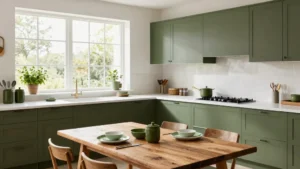 17 Elegant Olive Green and White Kitchen Design Ideas