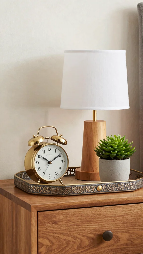 17 Mix and Match Bedroom Furniture Ideas for a Unique Look - 15. Eclectic Bedside Accessories 1