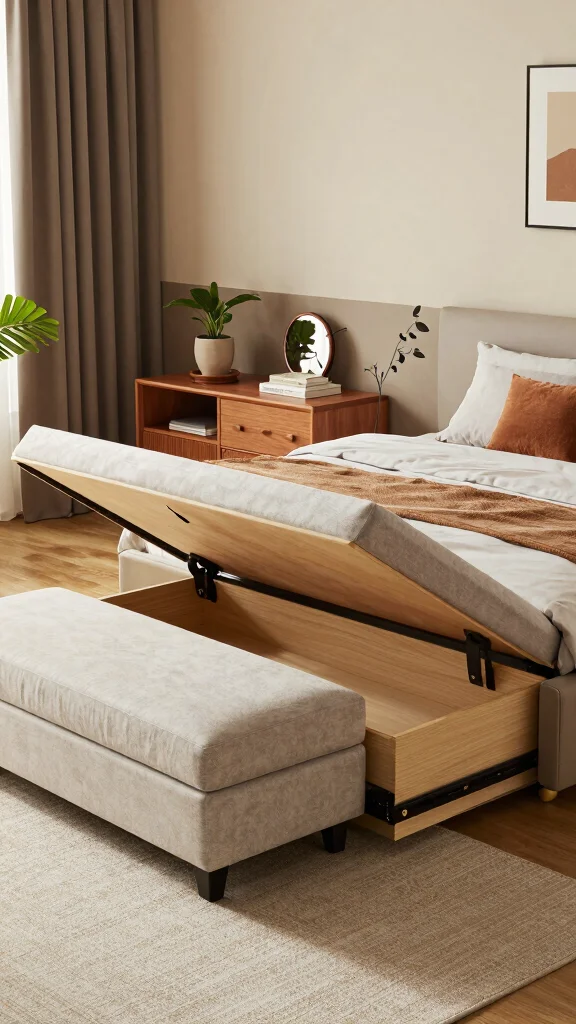 17 Mix and Match Bedroom Furniture Ideas for a Unique Look - 17. Multi-functional Furniture Pieces 1