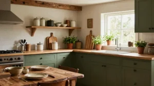 17 Olive Green and Wood Kitchen Ideas with a Vintage Touch