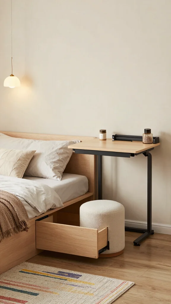 17 Small Room Bedroom Layouts and Furniture Arrangement Tips - 1. Use Multi-Functional Furniture 1