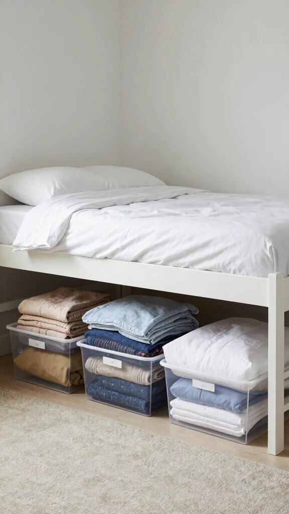 17 Small Room Bedroom Layouts and Furniture Arrangement Tips - 10. Maximize Under-Bed Storage 1