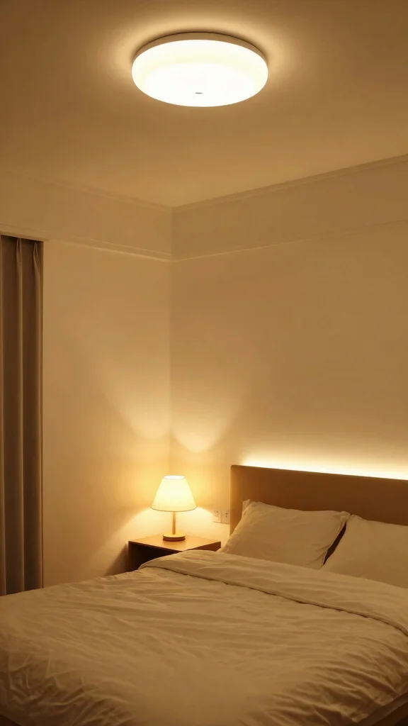 17 Small Room Bedroom Layouts and Furniture Arrangement Tips - 13. Implement Smart Lighting 1