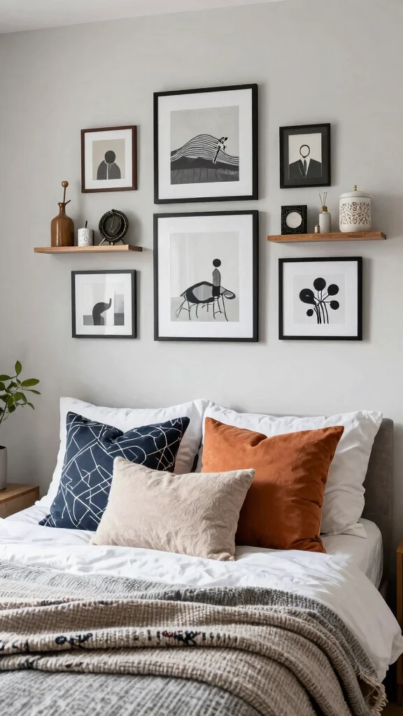 17 Small Room Bedroom Layouts and Furniture Arrangement Tips - 14. Personalize with Decor 1