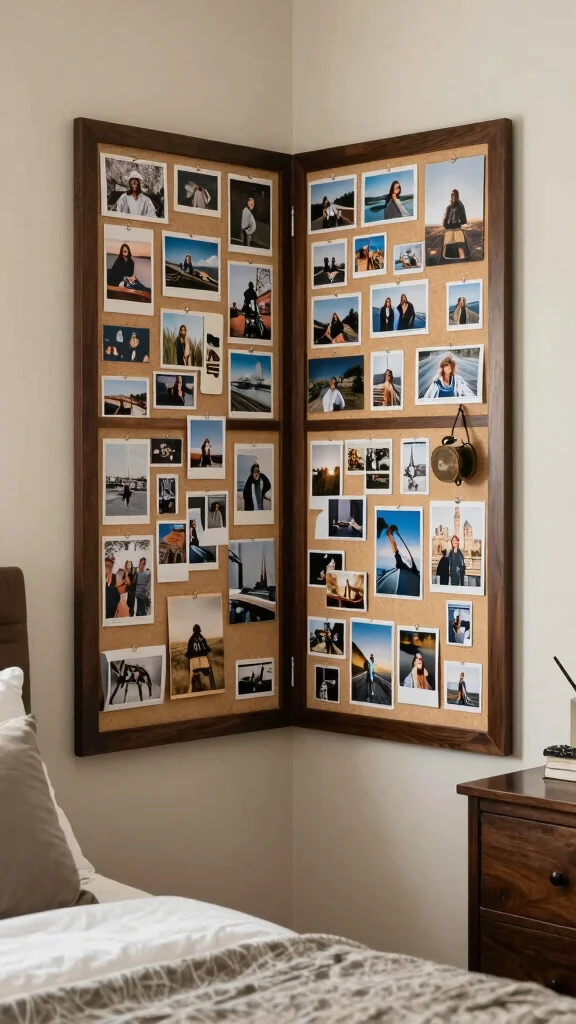 18 Bedroom Decor Ideas with Dark Wood Furniture - 18. Create a Personal Space 1