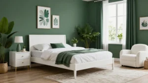 18 Dark Green Bedroom with White Furniture Inspiration