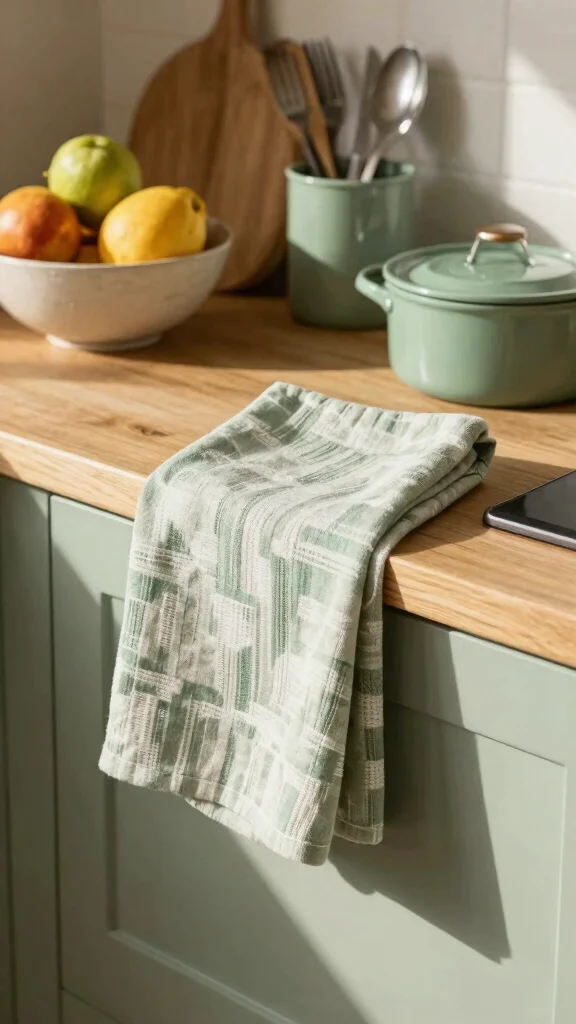 18 Farmhouse Sage Green Kitchen Ideas for a Cozy & Stylish Home - 7. Sage Green Kitchen Accessories 1