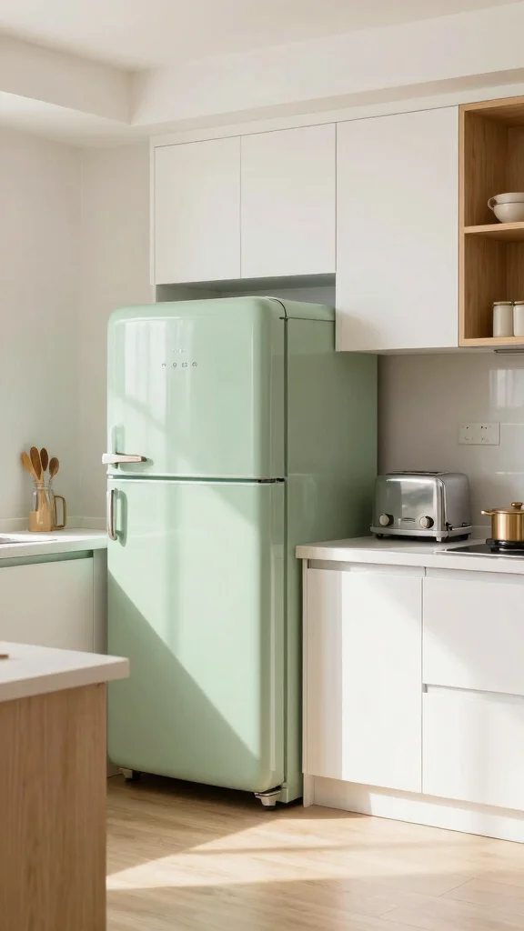 18 Farmhouse Sage Green Kitchen Ideas for a Cozy & Stylish Home - 8. Sage Green Appliances 1