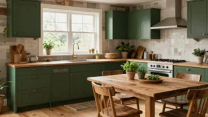 18 Forest Green and Wood Kitchen Ideas for Nature Lovers