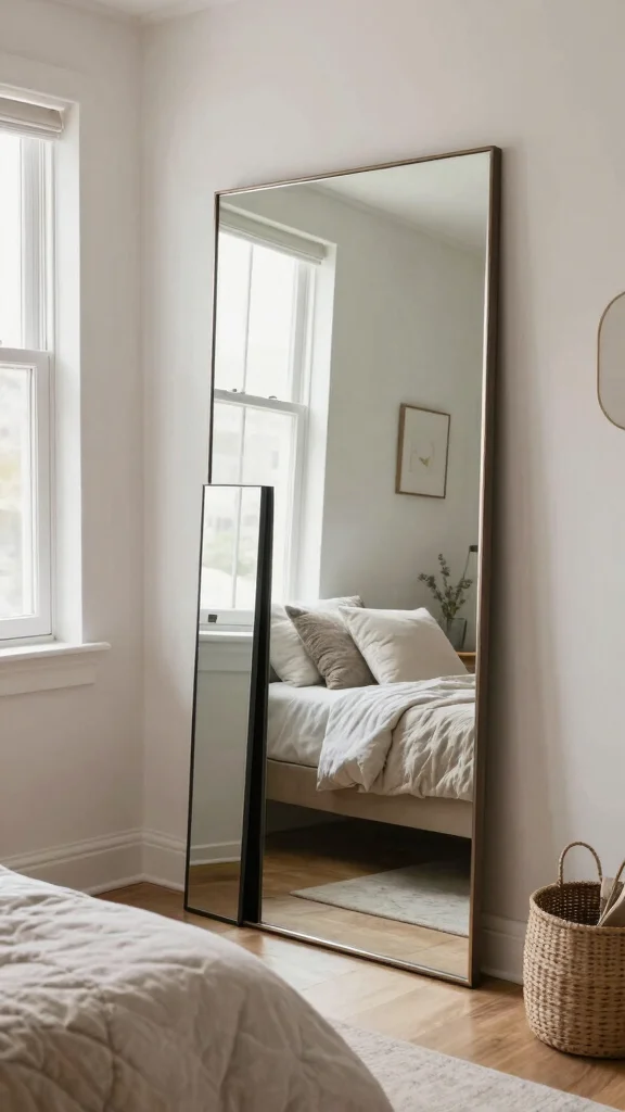 18 Ways to Arrange Furniture in Your Bedroom for Maximum Comfort - 8. Use Mirrors to Create Depth 1