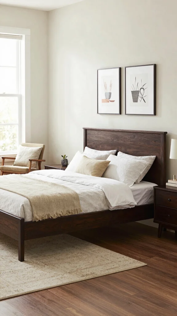 19 Bedroom Design Ideas with Dark Wood Furniture - 6. Clever Furniture Arrangement Tips 1