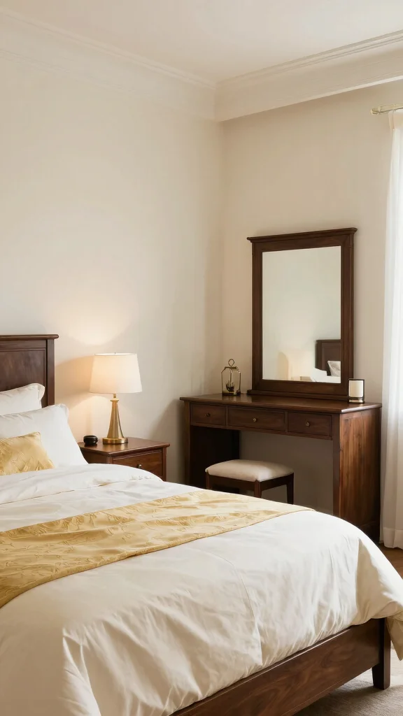 19 Bedroom Paint Colors to Complement Dark Furniture - 6. Ivory for Clarity and Elegance 1