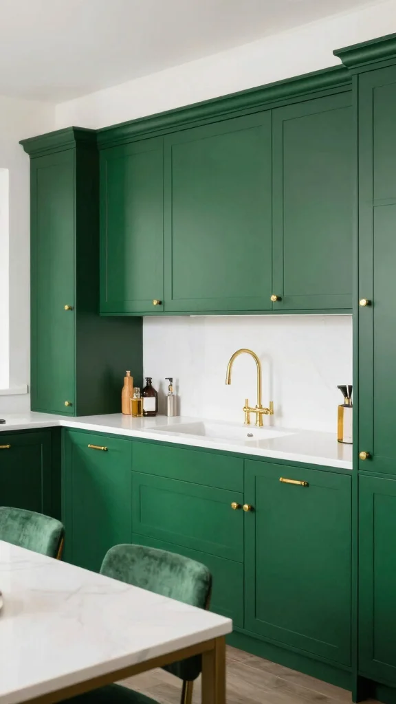 19 Best Green Colors for Kitchen Cabinets in 2025 - 6. Hunter Green 1