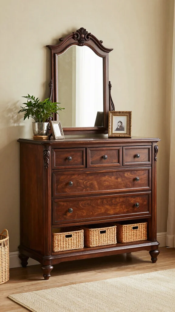 19 Dark Brown Bedroom Furniture Decor Ideas for Warmth - 2. Dark Brown Dressers for Function and Style 1