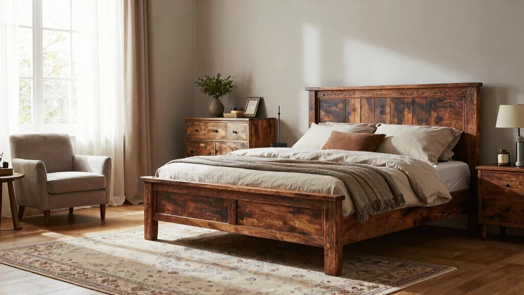 19 Master Bedroom Inspirations with Dark Wood Furniture Design