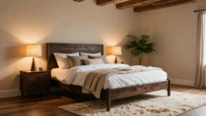 20 Cozy Bedroom Ideas with Dark Wood Furniture