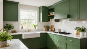 20 Kitchen Ideas with Green Cabinets That Are Trending