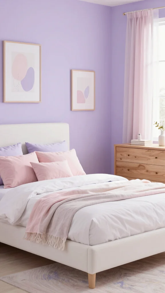 20 Master Bedroom Ideas with White Furniture Color Schemes - 5. Soft Pastel Palette 1