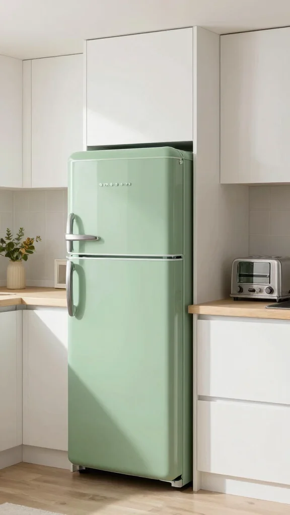 20 Stunning Sage Green and White Kitchen Ideas for a Fresh Look - 11. Sage Green Appliances 1